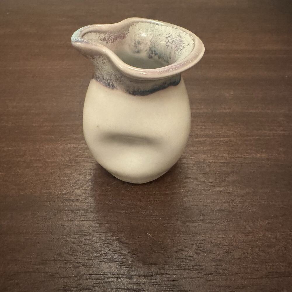 Vtg Creamer SMP Smokey Mountain Pottery Tennessee Handmade Ceramic Pinched Syrup